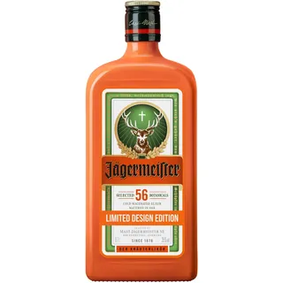 Jägermeister – #CultureOrange Limited Design Edition – 1 x 0,7l Premium Kräuterlikör 35% Vol. – 56 erlesene Kräuter – Im Eichenfass gelagert – Das Original aus Wolfenbüttel