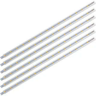 sebson LED Leiste 6-tlg. flach 30cm warmweiß