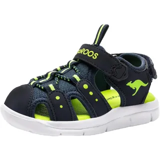 KangaROOS Unisex Baby K-Mini Sandalen, Dark Navy/Lime 4054, 23 EU