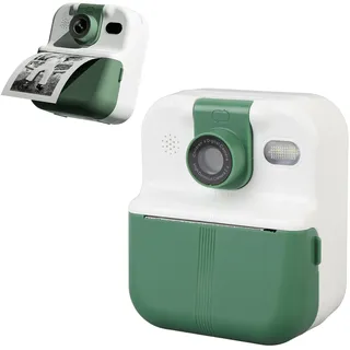 senecesli 48 MP Foto 1080P 2,4 Zoll IPS Bildschirm, Tragbare Kamera, 1200 MAh Akku, Unterstützt Musik, Spiele, Spielen mit 180 Grad Drehbares Objektiv, Stoßfestes ABS-Gehäuse, DIY-Fotoanpassung, 1200-mAh-Akku, 2,4-Zoll-IPS-Bildschirm (PINK)