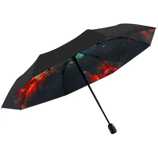 Doppler Modern.Art Automatischer Regenschirm, mehrfarbiges Nebula-Design