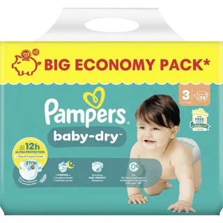 Pampers Baby Dry Windeln Gr.3 Midi (6-10 kg), BigPack