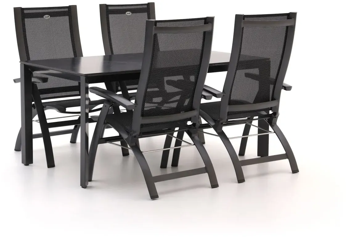 Hartman Primo/Sestino 160 cm Gartenmöbel-Set 5-Teilig verstelbaar