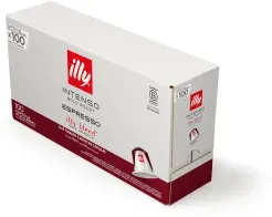 200 ILLY INTENSO Kaffeekapseln aus Aluminium kompatibel mit NESPRESSO