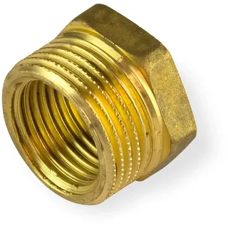 GENERAL FITTINGS - Rohr Reduzierstück 1/8' ig auf 1/4' ag Messing Reduzierung Gewinde