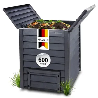 GARANTIA Thermo-wood Komposter 600 Liter anthrazit-braun - Garantia