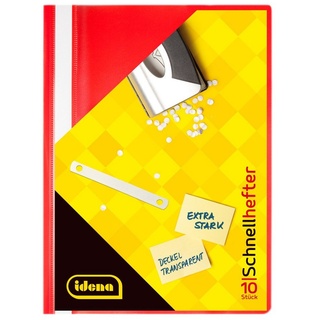 IDENA Schnellhefter A4 PP rot