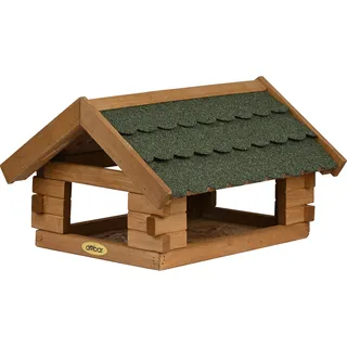 Dobar dobar® Vogelhaus Blockhaus mit Bitumendach Grün