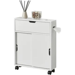 [en.casa] Kempele Badkommode 52 x 67 x 17 cm Weiß