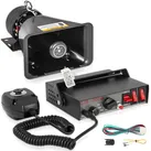VEVOR Auto Warnalarm Lautsprecher 200 W 12 V, Auto Sirene Alarm Hupen 7 Töne Universal Polizei, Feuersiene, Hupe, Lautsprecher, Warnhorn aus Kunststoff, Alarm Lautsprecher mit Handmikrofon