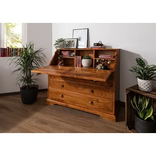 Massivmoebel24 Sekretär Akazie 107x50x100 honig lackiert OXFORD #0515