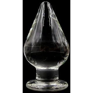 Plug Kugel Analplug Glas XXL Mit Saugnapf, 7.5 CM Extra Dicker Kristall Glas Anal Perlen Klar Glasdildo Butt Plug Klassische Dildos Analdildo Analspielzeuge Sexspielzeug Für Frauen Männer