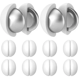 Duschvorhang Gewichte, Niemals Rost Duschvorhang Magnete, Silikonbeschichtete Magnete Tischdecken Magnete, für Fenstervorhang, Duschvorhang, Tischdecke hör Aufhören zu Blasen (weiß, 10 Paar)