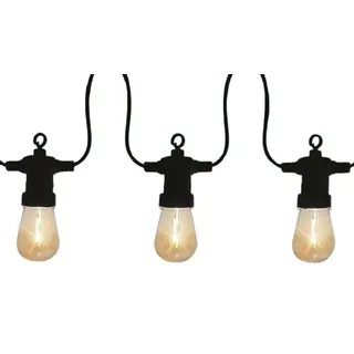 Trendline LED Lichterkette 4 m Spritzwassergeschützt Schwarz