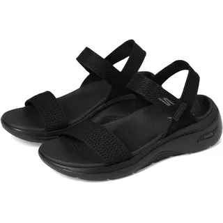 SKECHERS GO Walk Arch FIT 2.0 Sandal, Damen Schiebe-Sandalen, Black,