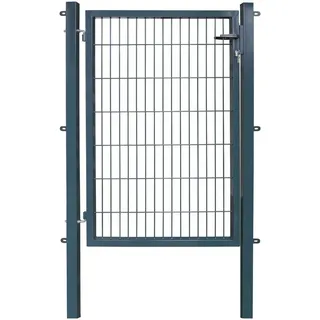 Arvotec Zauneinzeltür ESSENTIAL, Breite: 100 - 120 cm, Höhe: 80 - 200 cm, zum Einbetonieren grau 100 cm x 140 cm