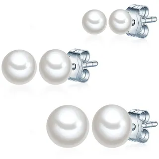 VALERO PEARLS - Schmuck-Set 925er Silber Ohrringe Damen (49.99 € / )