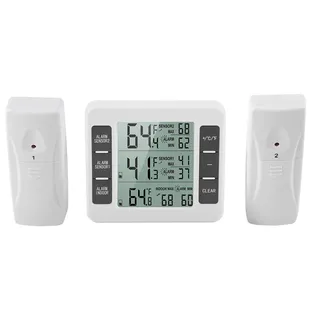 aiperq Kabelloses digitales Gefrierschrank-Thermometer, Kühlschrank-Thermometer, Temperatursensor mit akustischem Alarm für Gefrierschrank,