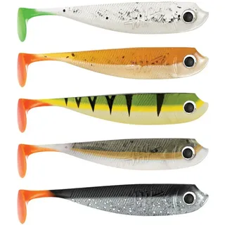 Lieblingsköder 5 Lieblingsköder Gummifische zum Zanderangeln mit Gummifisch 7,5cm, Farbe Lieblingsköder:Firetail Edition