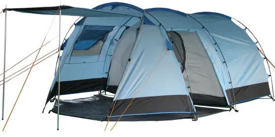CampFeuer Tunnelzelt blau/schwarz