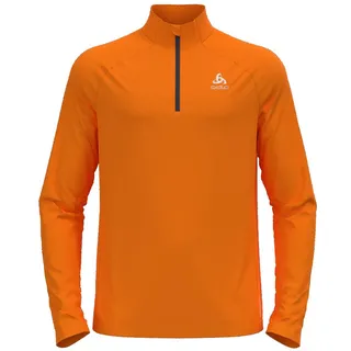 Odlo Herren Essential Ceramiwarm Mid Layer 1/2 Zip orange