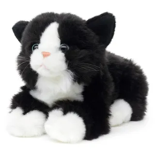 Uni-Toys Kuscheltier Katze 20 cm Schwarz/Weiß
