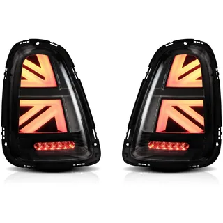 LLCTOOLS VLAND Rückleuchten Kompatibel für Mini Cooper R56 R57 R58 R59 2007-2013, Mit E-Prüfzeichen,1 Satz schwarz