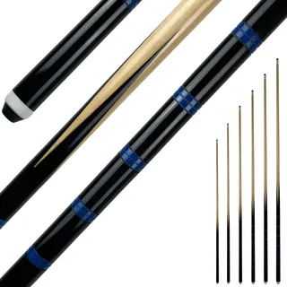 Winsport einteiliger Billard Queue ECO, robuster Poolbillard Cue, in 130 cm Länge, wechselbare 12 mm Schraubleder Spitze, für zuhause, Freizeit, Gastro