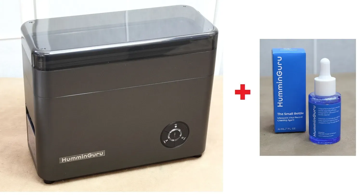 HumminGuru PROMO-PACK Ultraschall Plattenwaschmaschine HG-01 vollautomatisch