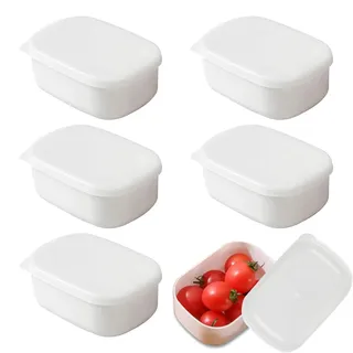 SMYJDMM Gefrierdosen Set, 6 Stück Kunststoff Gefrierdosen Klein, Meal Prep Boxen Kleine Dosen mit Deckel Frischhaltedosen Set für Mikrowelle Spülmaschine Gefrierschrank