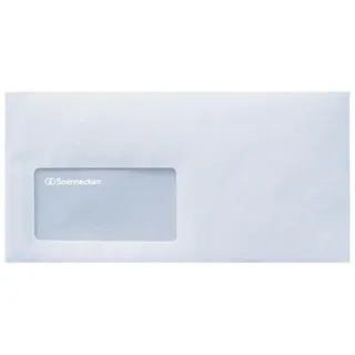 SOENNECKEN SOE Briefhülle 2929 DL 75g mF sk ws hf weiß Pa=1.000St