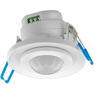 goobay 71362 Infrarot Bewegungsmelder mit Dämmerungssensor Innen 360° PIR Sensor LED Leuchte Unterputz Deckenmontage Einbaubewegungsmelder 8 m