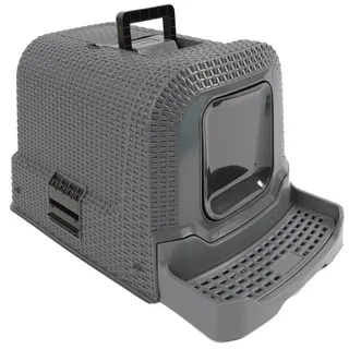 Dehner Premium Katzentoilette Jolie, grau, ca. B42/H41/T69 cm, Dunkelgrau