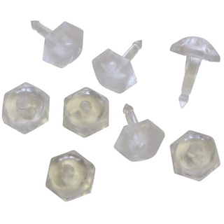 GARDINIA Faltenstecker Transparent 50-er Pack