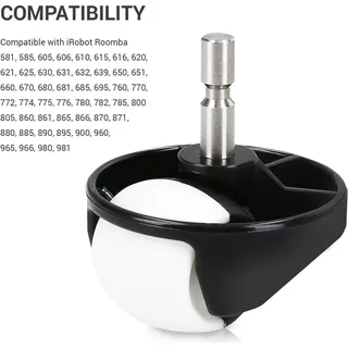 kwmobile 2x Vorderradmodul kompatibel mit iRobot Roomba Serie 500/600/700/800/900 - Front Räder Ersatzrad Set - Staubsauger Zubehör für Saugroboter