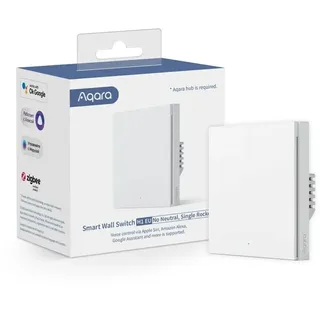 Aqara Smart Wall Switch H1 (No Neutral, Single Rocker) weiß (HomeKit)