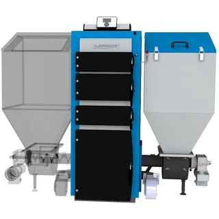 Pelletkessel Kombikessel Heizkessel  MDP 20L Pellets Kohle Holz Modulierend 7-20