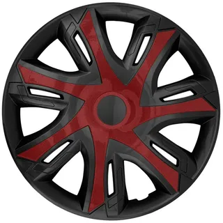 NRM Radzierblende N-Power weinrot/schwarz 14 Zoll 4er Set