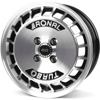 Ronal R10 TURBO 7,0 x 15 4 x 100 ET37 MB68 Schwarz