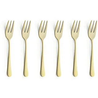 Amefa AUSTIN Kuchengabel Set 6-teilig PVD Gold satiniert Besteck Gold