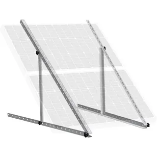 45'(114cm) Solarpanel Halterung Solarpanel-Neigungshalterungen mit einstellbarem Winkel für Boot, Wohnmobil, Dach, Off-Grid-System (45-Zoll-Lange)