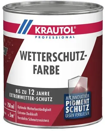 KRAUTOL Wetterschutzfarbe anthrazitgrau, 5 l