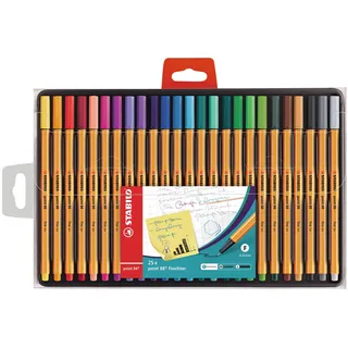Stabilo point 88 Etui mit 25 Farben