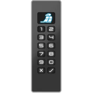 Digittrade GmbH Kobra USB-C Stick 8GB mit Hardware Verschlüsselung und PIN-Eingabe über Tastenfeld, in Deutschland entwickelt und hergestellt, Gussgehäuse, FIPS 197