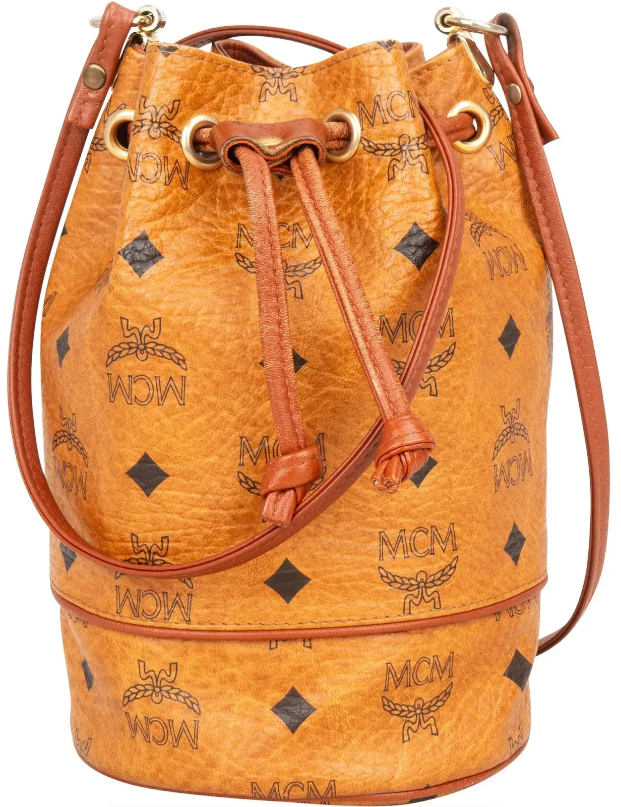 MCM MCM Monogram Visetos Mini Drawstring Bucket Koffer24