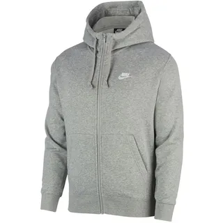 Nike Sportswear Club Fleece Herren-Hoodie Dark Grey Heather/Matte Silver/White XXL