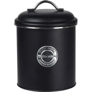Spetebo Keksdose schwarz 18 x 13 cm 1,5 l