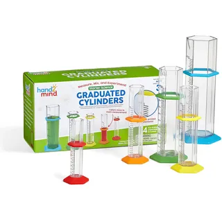 Learning Resources Messzylinder-Set – Lernspielzeug für Nachwuchswissenschaftler, naturwissenschaftliche Laborausrüstung, naturwissenschaftliche Baukästen, Chemie-Experimentierkasten, 3+, Mittel