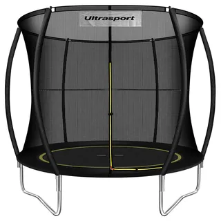 Ultrasport Gartentrampolin 244 cm Sprungtuch mit Elastik-Seilsystem Statt Sprung