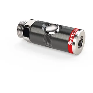 Riegler Druckknopf-Sicherheitskupplung RIEGLER NW 7,4, G3/8AG